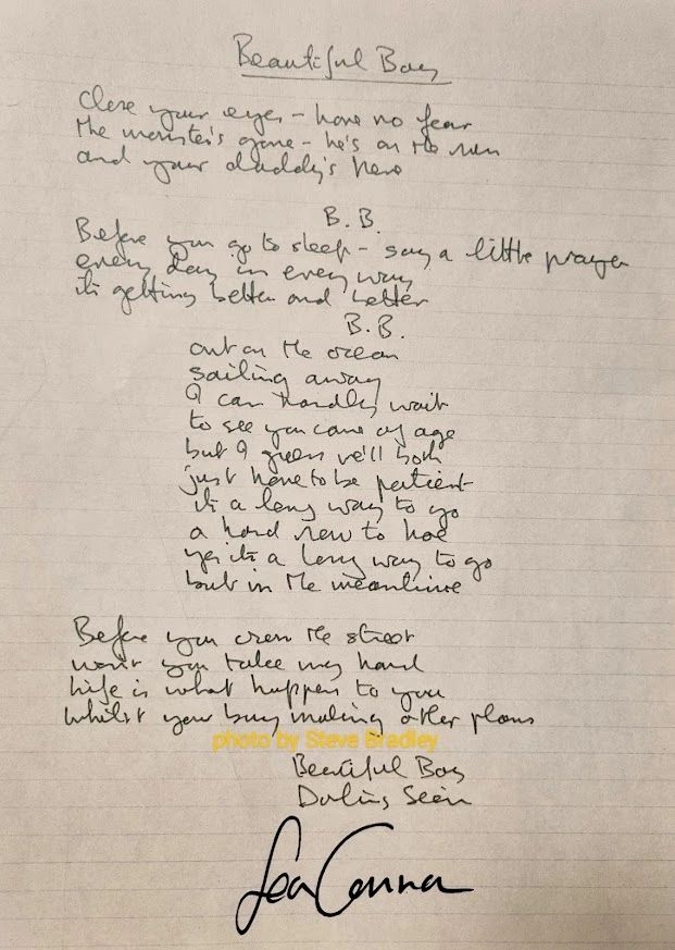 Handwritten Lennon lyrics to be sold in NYC – Delco Times