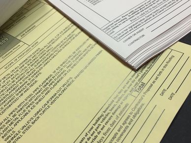 NCR forms, carbonless paper, multi-part paper, business forms, receipts, invoices, two and  part