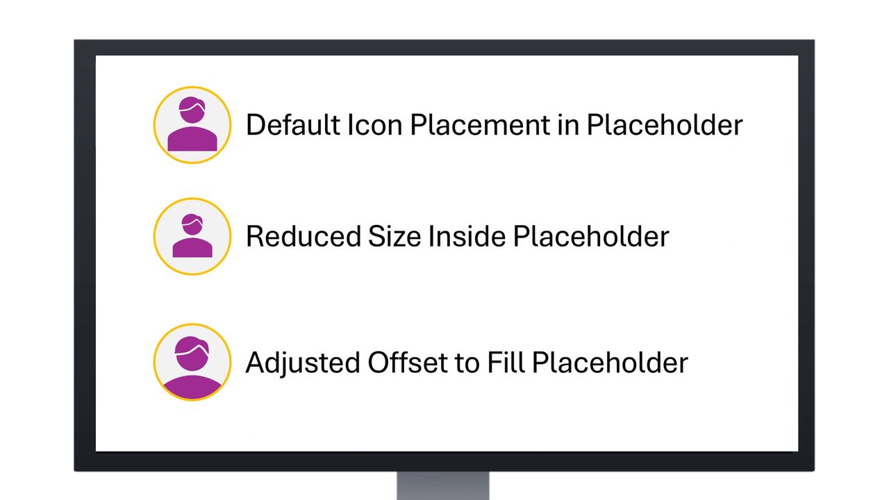 Image showing three design treatments for icons mentioned this blog post.