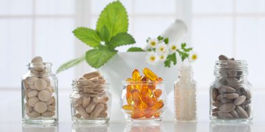 Natural Health Products: tablets, capsules and oils.