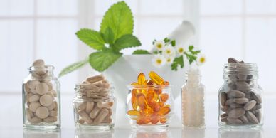 Natural Health Products: tablets, capsules and oils.