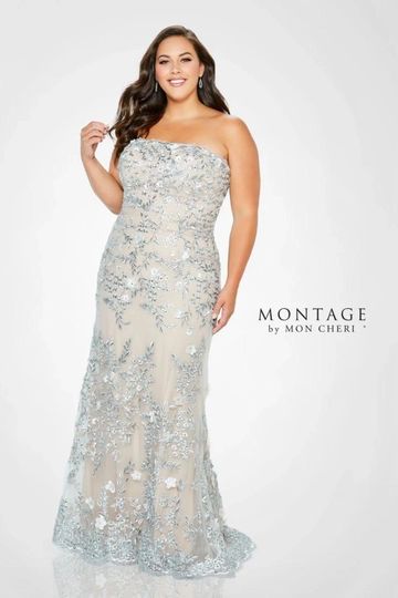 Montage 118961 lace strapless elegant spring summer wedding mother of the bride groom