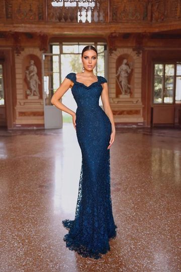 27496 | ALYCE PARIS - MOTHER OF THE BRIDE GROOM LACE GOWN FORMAL DRESS ELEGANT GTA KW