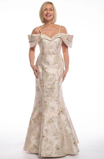 Enchanted E40267 floral brocade mother of the bride groom gown elegant kitchener cambridge GTA