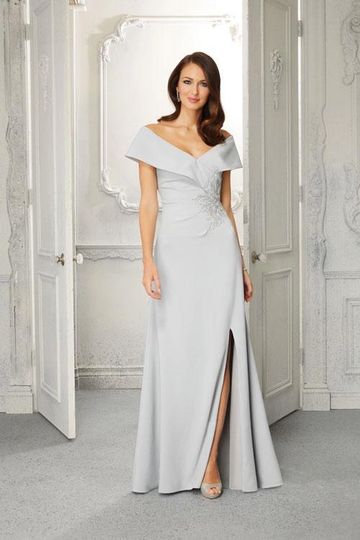 MGNY 72406 beaded wrap style off shoulder flattering elegant mother of the bride groom KW GTA