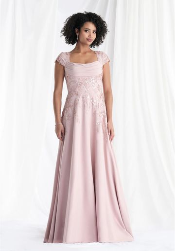 MGNY 73167 beaded lace mother of the bride groom cap sleeve flattering curvy floral spring summer