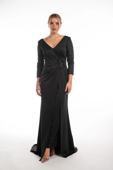 Enchanted Evening Canadian designer long sleeve flattering comfortable mother of the bride groom