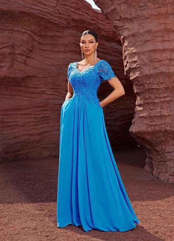 Jadore evening mother of the bride groom beaded A-line flowing flattering elegant kitchener
