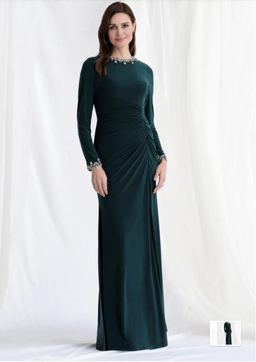 MGNY 73166 - Morilee Mother of the bride Groom dress Long sleeve modern young classy Ontario KW GTA