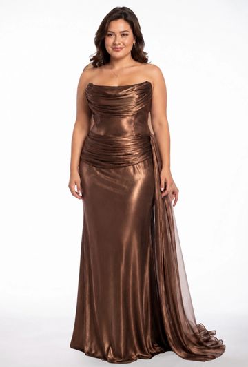 Enchanted e40256 glamorous modern youthful wedding guest mother of the bride party gown