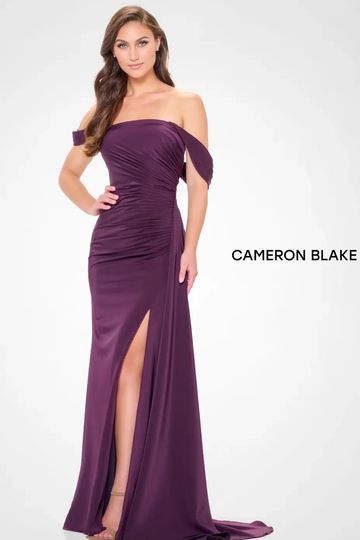 Cameron Blake CB3241 modern sleek elegant mother of the bride groom ruched flattering curvy