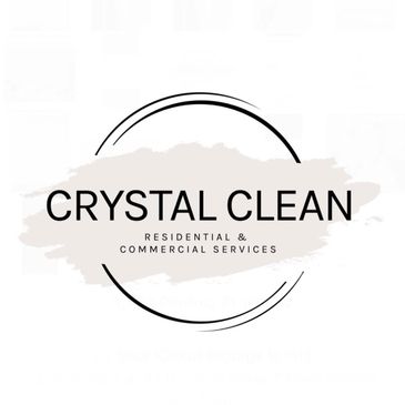 Logo for Crystal Clean residential and commercial cleaning services.