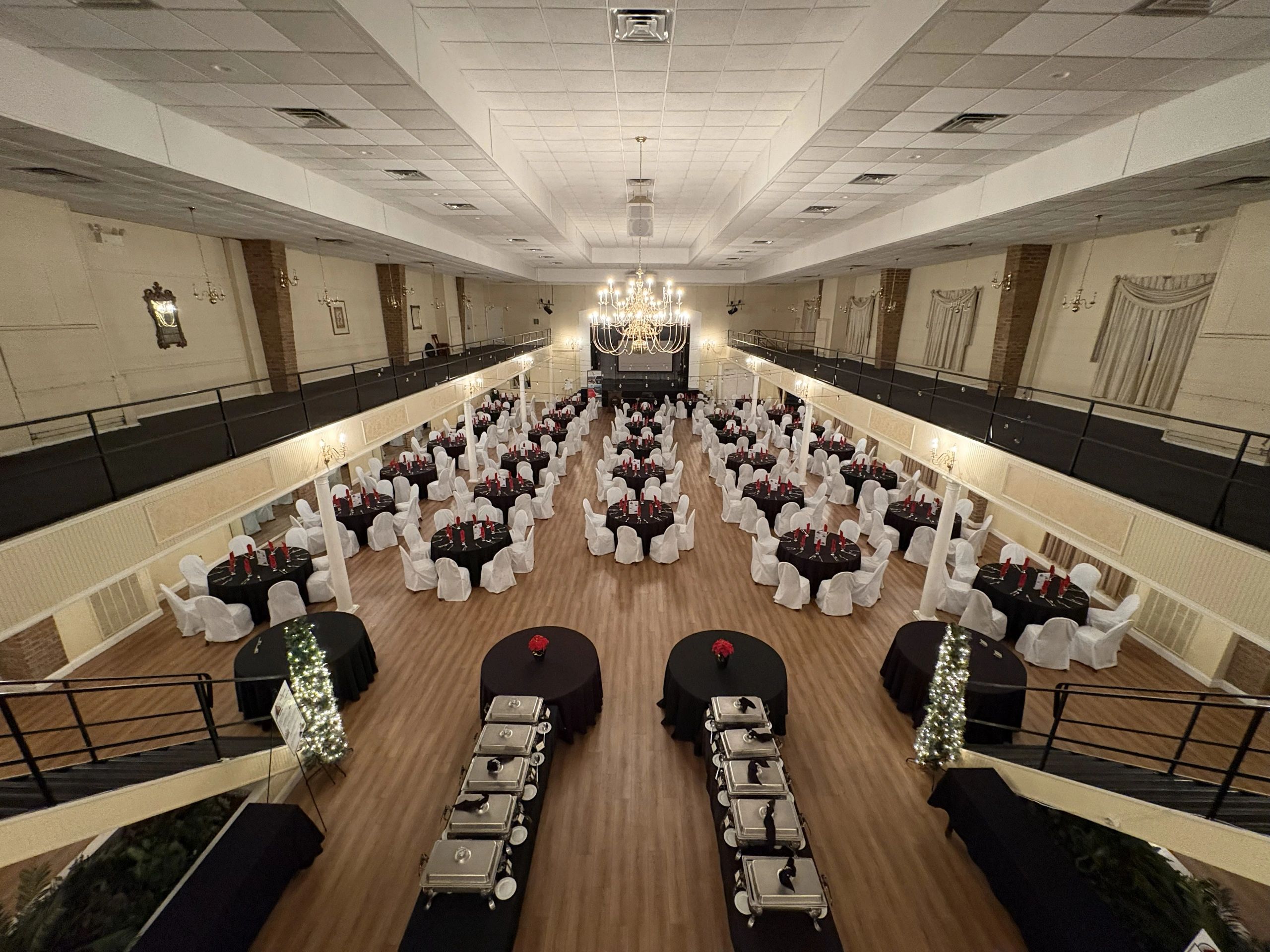 Wisehaven Event Center banquet hall in York PA set up for a large family celebration