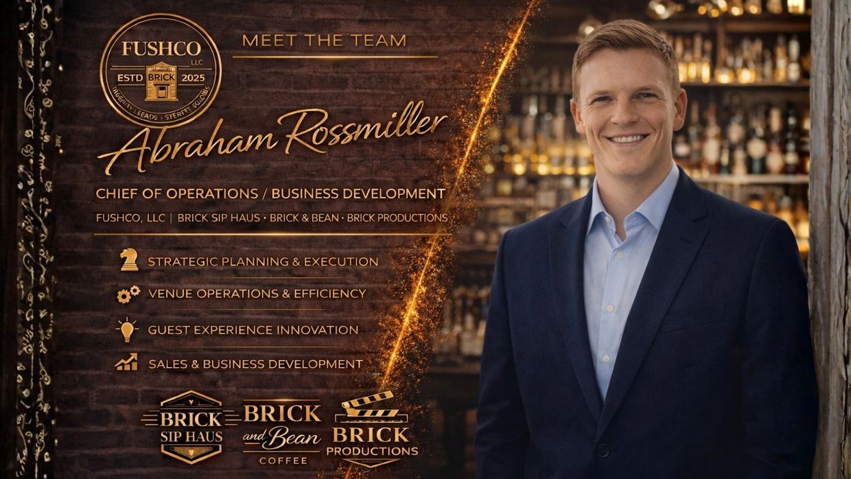Portrait of Abraham Rossmiller, Chief of Operations at FUSHCO, LLC.