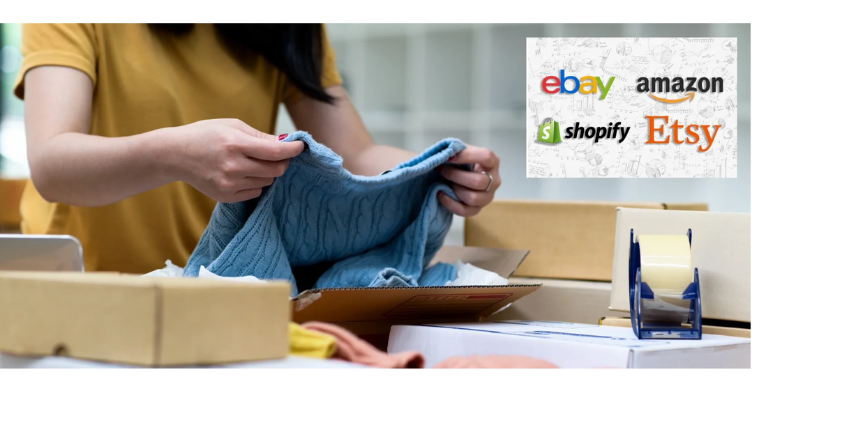 We help Etsy, ebay, Shopify, Estate Sale Resellers, and Online Auction Companies.  