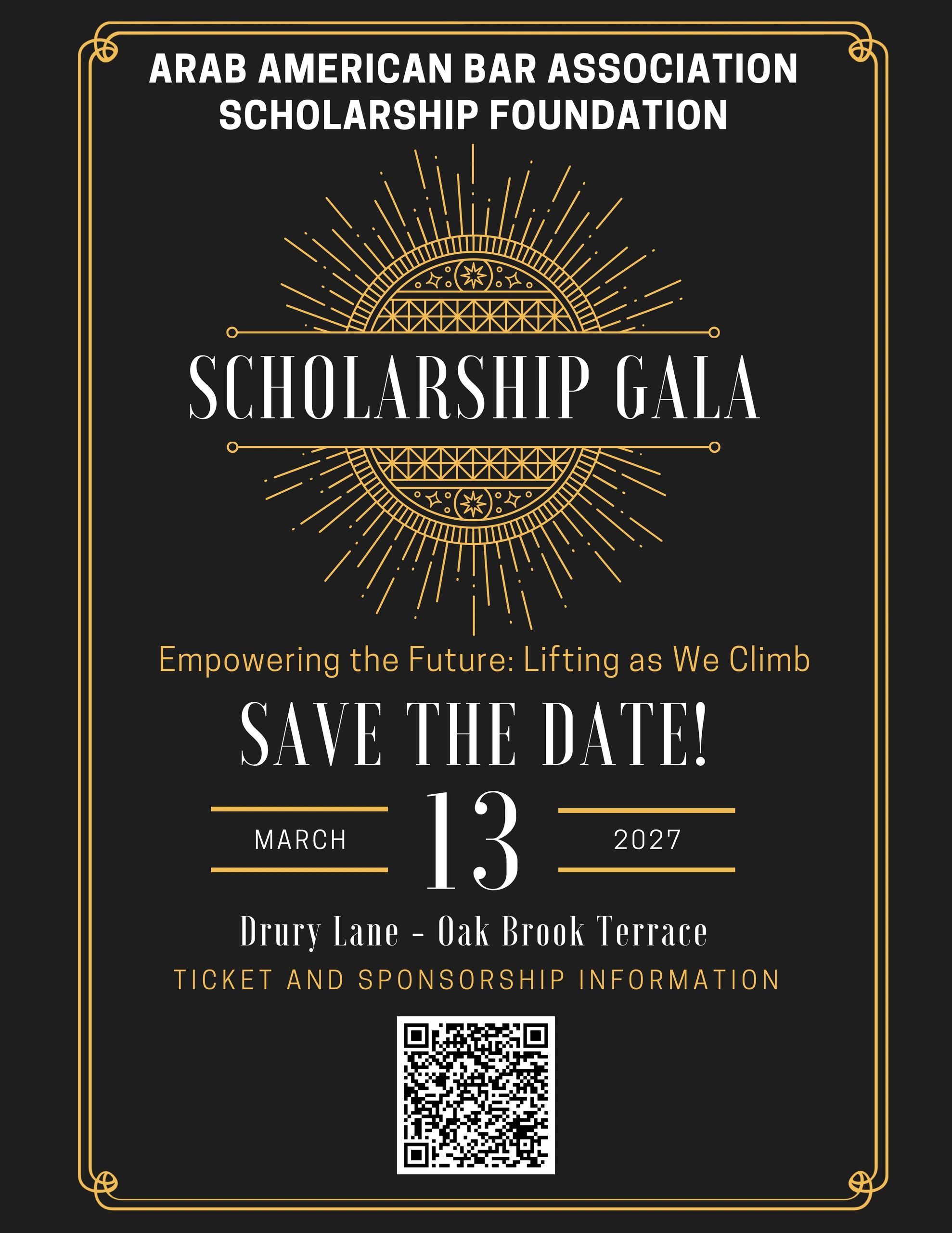 Arab American Bar Association Scholarship Gala Save the Date