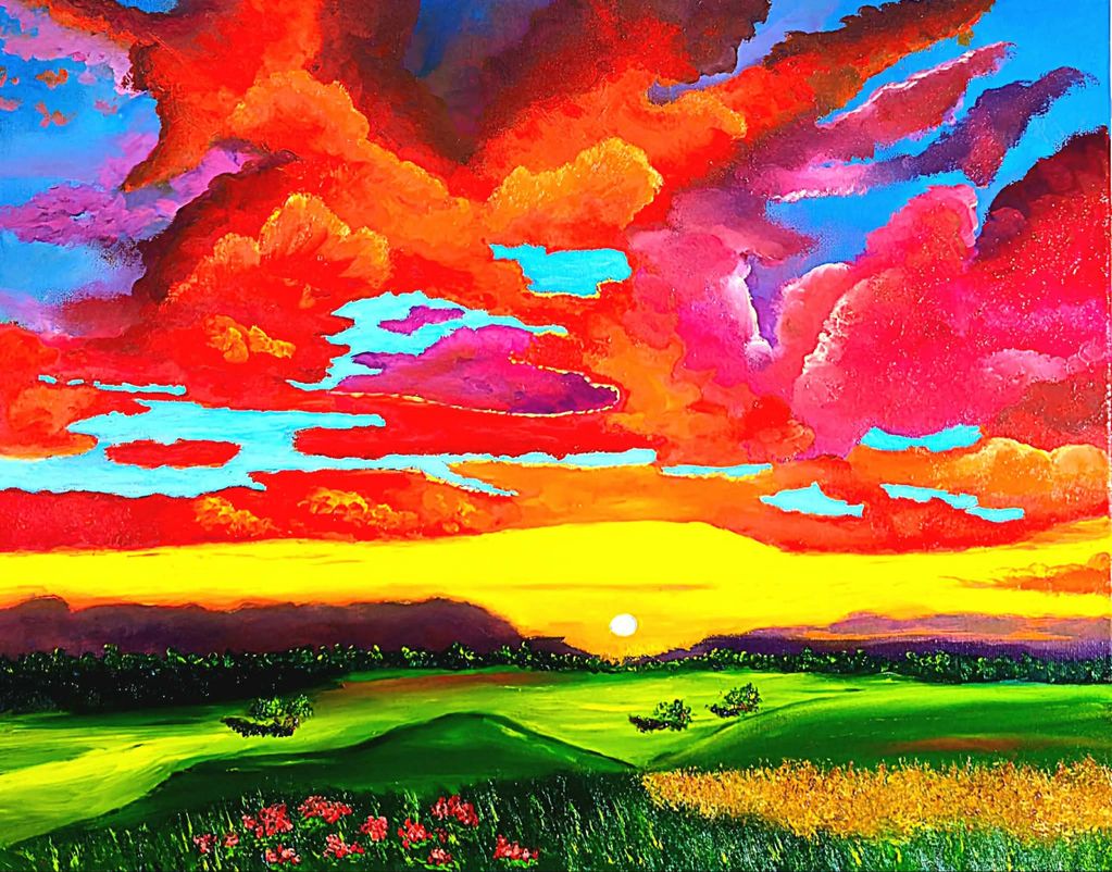 Acrylic on 16 x 20
stretched canvas
$500