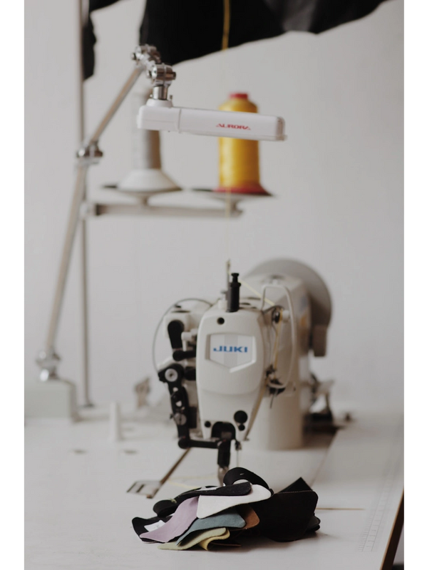 machine à coudre et tissus