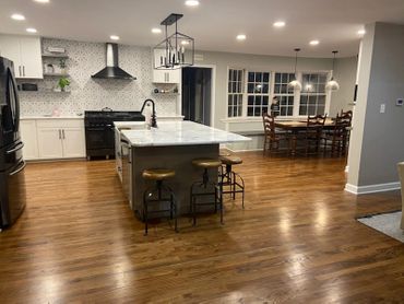 New Open Floor Plan - New Kitchen - A to Z Renovation