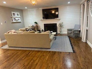 Open Floor Plan, Flooring, Painting, Shiplap, Lighting