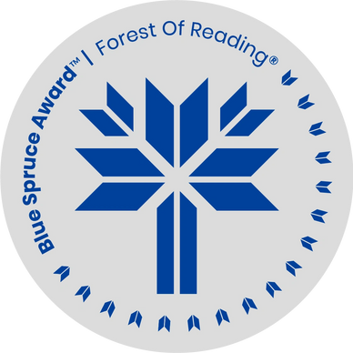 Forest of Reading Blue Spruce Award badge