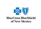 BlueCross BlueShield of New Mexico logo with two blue shields and text.