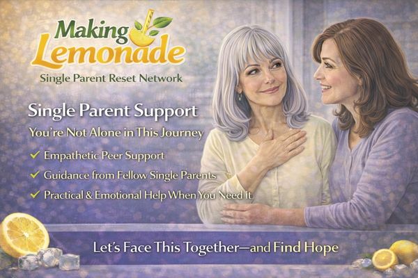 Single parenting.  Making lemonade with Jodi Seidler. Single Parent Network