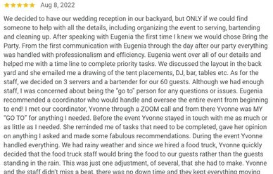 Full Wedding Planning and Execution of a Modern Wedding with extraordinary  success. 