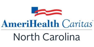 Logo of AmeriHealth Caritas North Carolina.