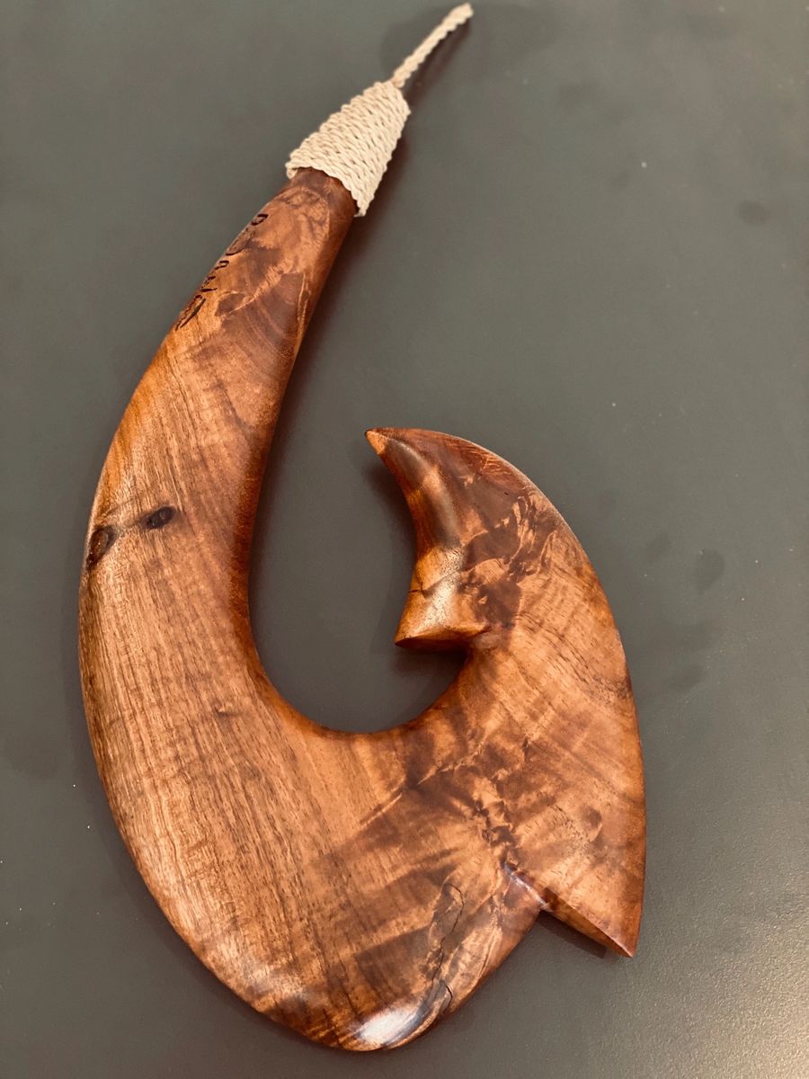 Koa Wood Maui Fish Hook