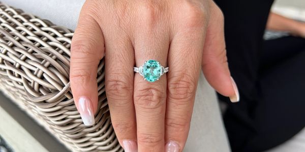 Merkaba Beverly Hills - Luxury Rare Gemstone Jewelry, Handmade Paraiba Tourmaline engagement rings. 