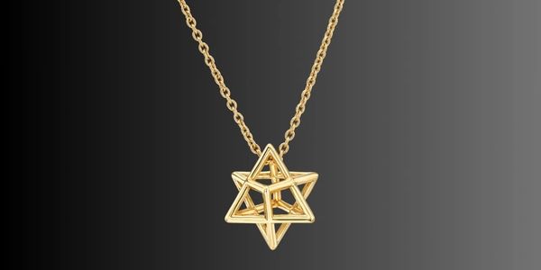 Metatron in Argento 925 E Madreperla Acquamarina, Gioiello Geometrie Sacre Con Ciondolo E Collana, Amuleto Talismano Yoga Meditazione - Israel