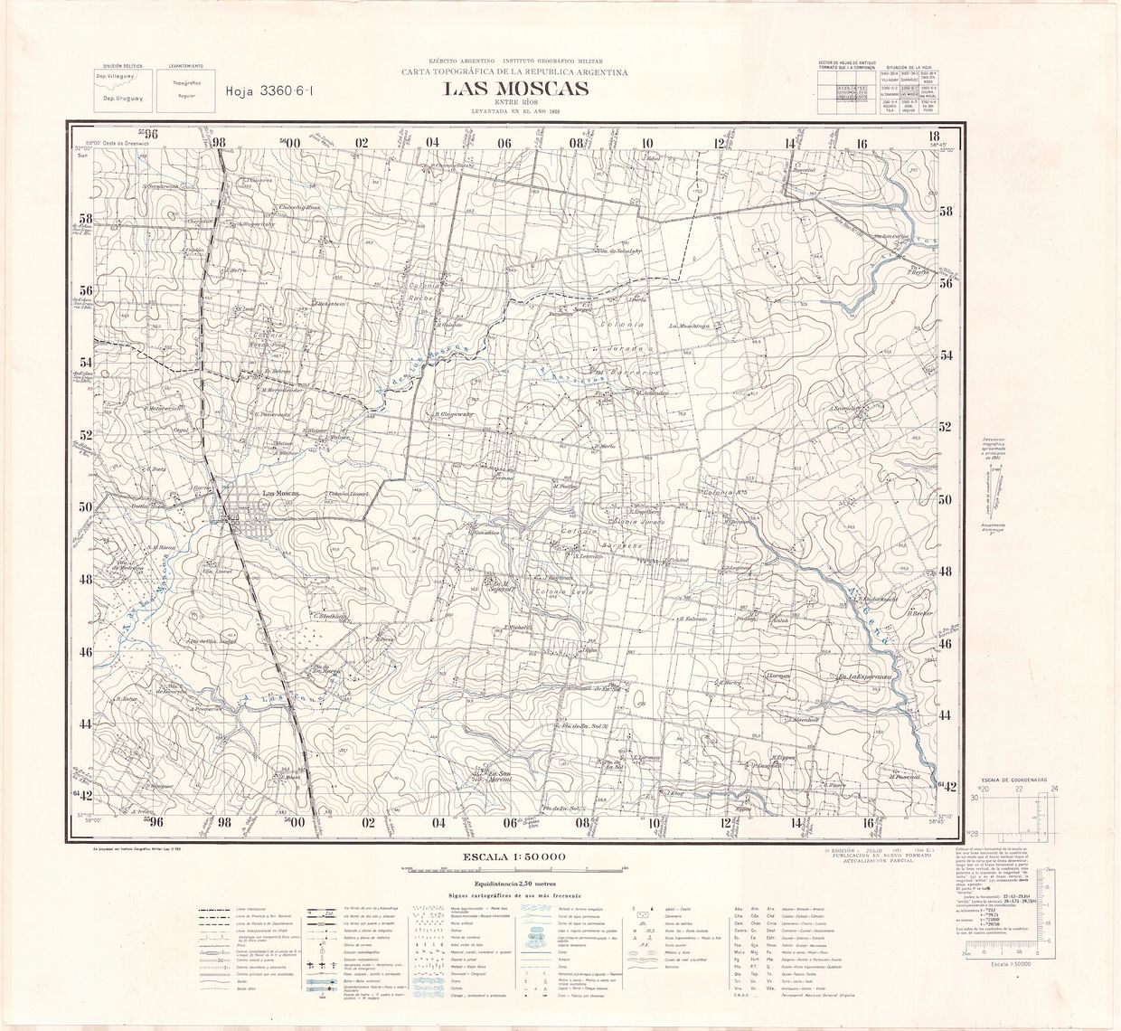 Las Moscas, Provincia de Entre Ríos, República Argentina. 1929