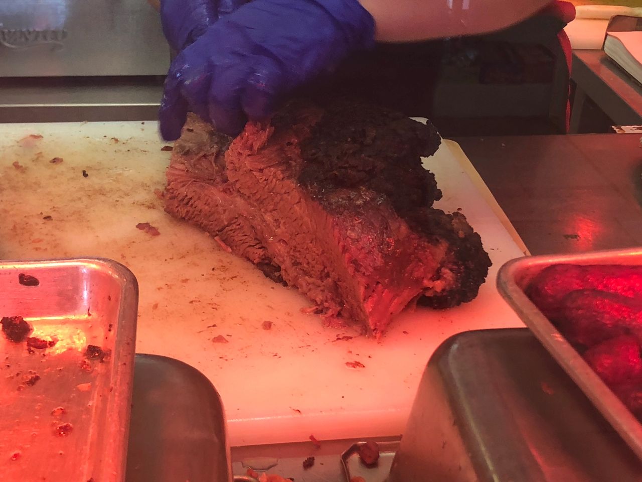 Gas station brisket at Coles Bar-B-Q.