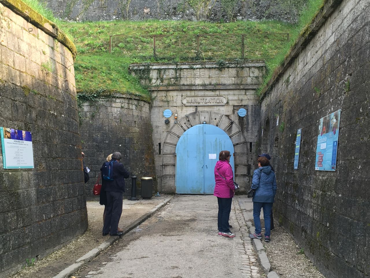 The entrance to the Citadel of Verdun, the subterranean headquarters of the French defense of the city in 1916. 