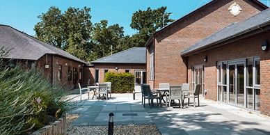 Outside view of a new hospice