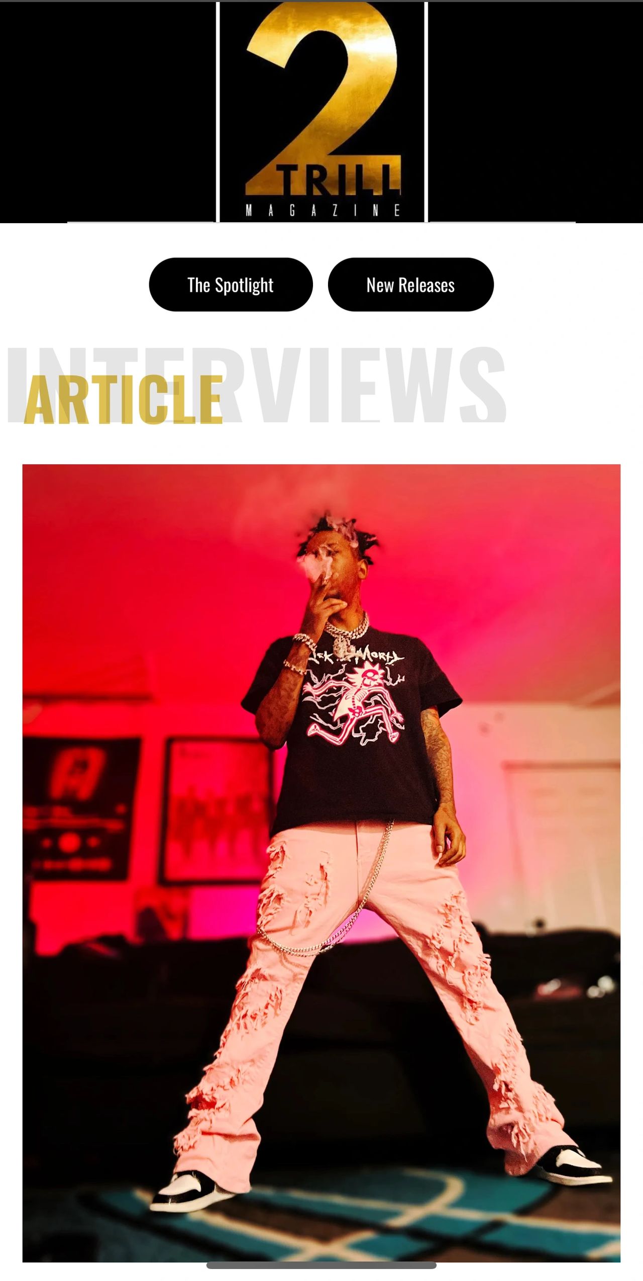2Trill magazine Interview with Datboykalifa 