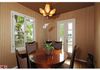 Cozy breakfast room with new French doors to rear patio