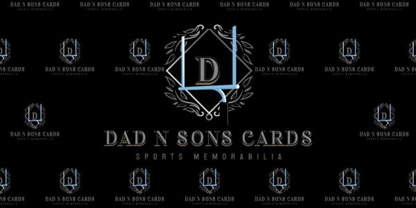 Logo of Dad N Sons Cards, a sports memorabilia company.