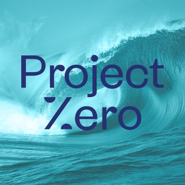 project zero logo wave nonprofit charity surf water ocean 