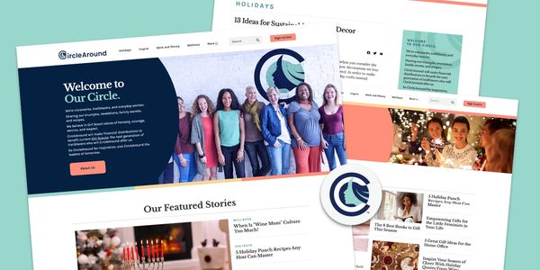 Website homepage featuring community stories and holiday ideas.