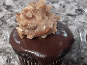 German Chocolate Cupcake