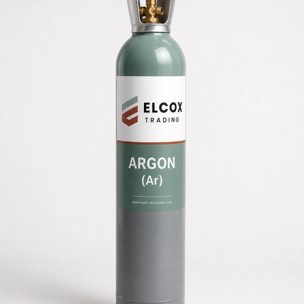 Industrial argon gas cylinder from Elcox Trading.