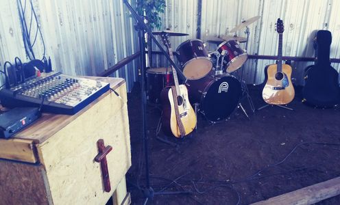 picture of the music equipment for church