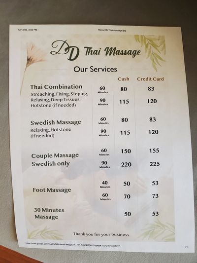 Dd Thai Massage