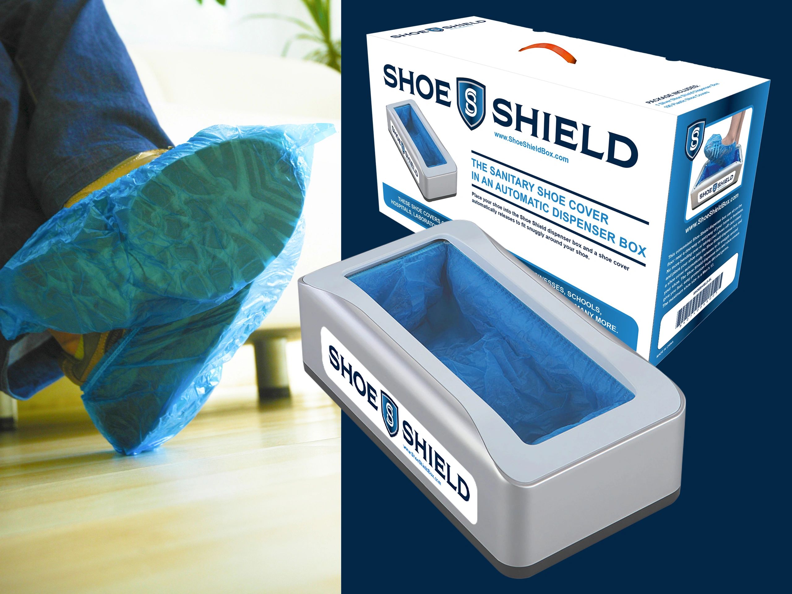 spring loaded shoe covers