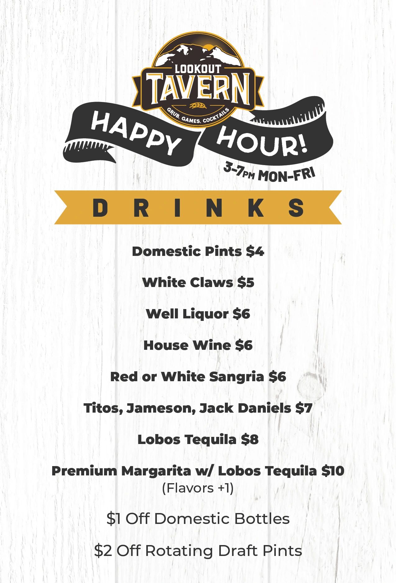 Gallery Detail: Happy Hour Lookout Tavern North Phoenix Restaurant Sports Bar And