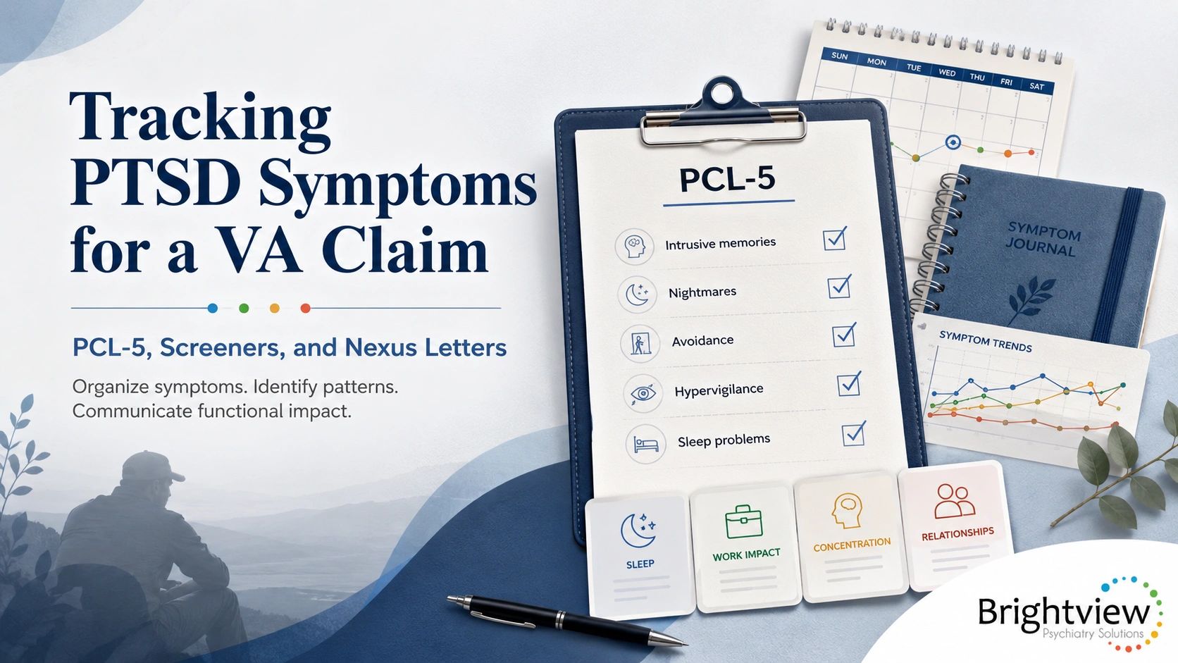 How to Track Your PTSD Symptoms to Support a VA Rating Increase