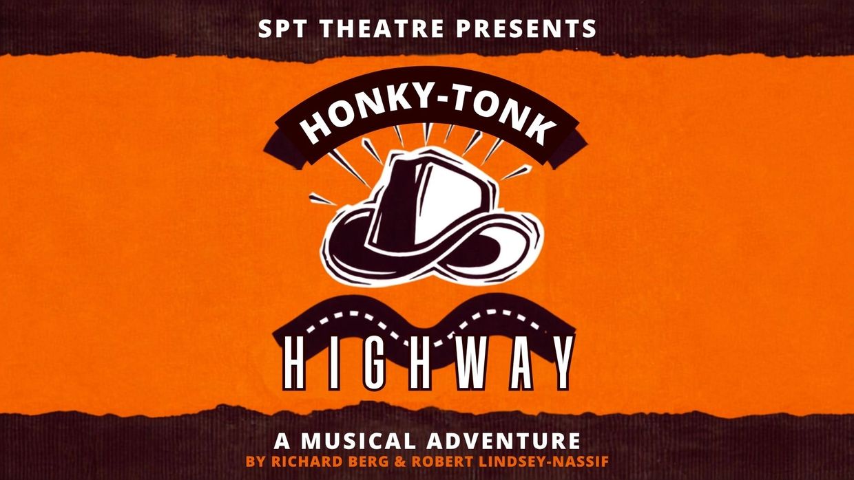 Poster for Honky-Tonk Highway musical by SPT Theatre.
