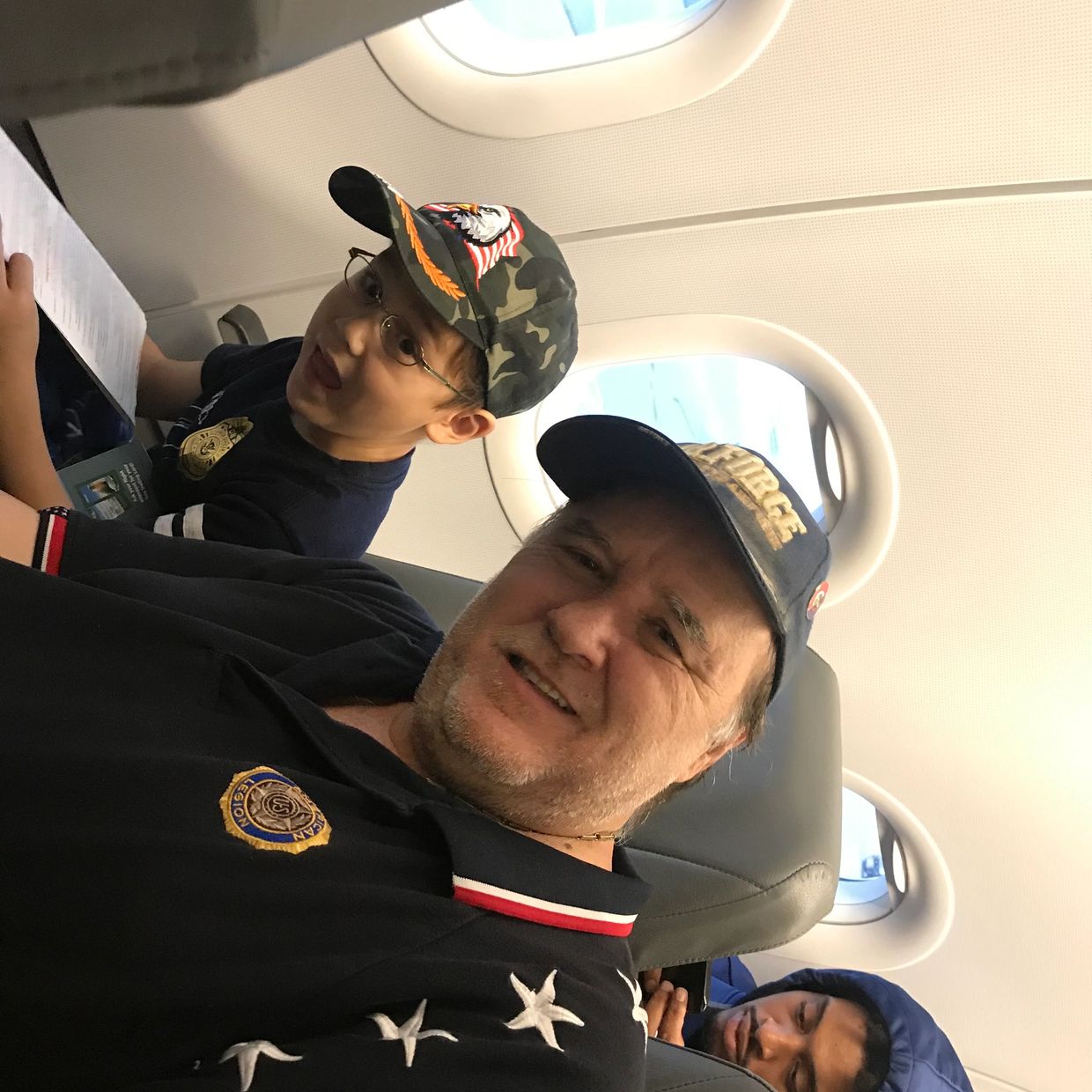 Ethan and my flight to Detroit scoping out factories to not only build in Jordan 2023 